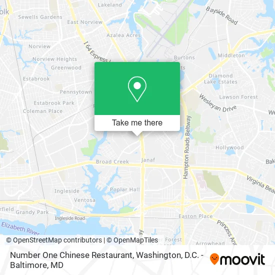 Number One Chinese Restaurant map