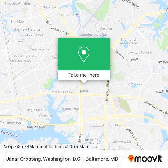 Janaf Crossing map