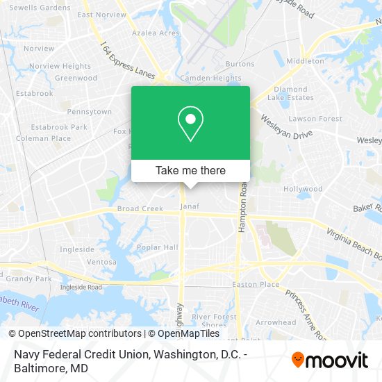 Navy Federal Credit Union map