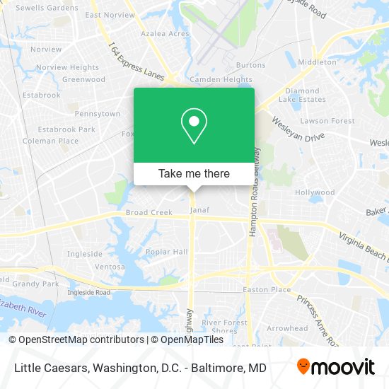 Little Caesars map