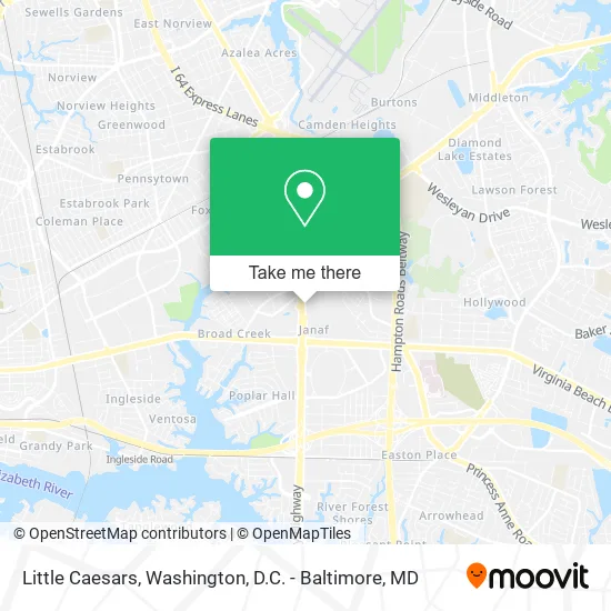 Mapa de Little Caesars