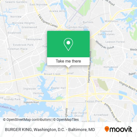 BURGER KING map
