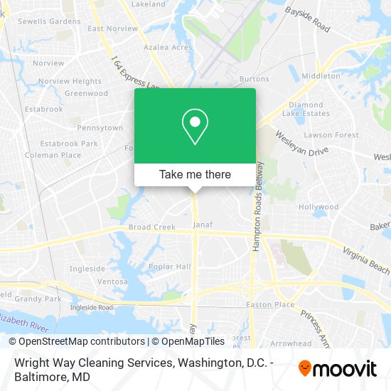 Wright Way Cleaning Services map