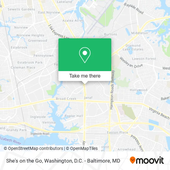 Mapa de She's on the Go