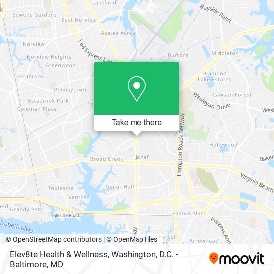 Elev8te Health & Wellness map