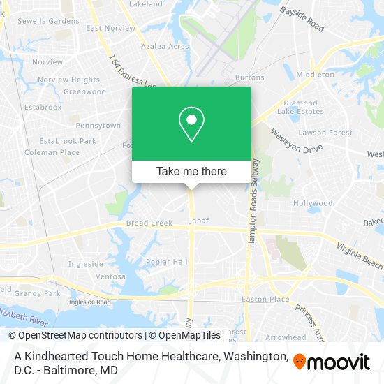 Mapa de A Kindhearted Touch Home Healthcare