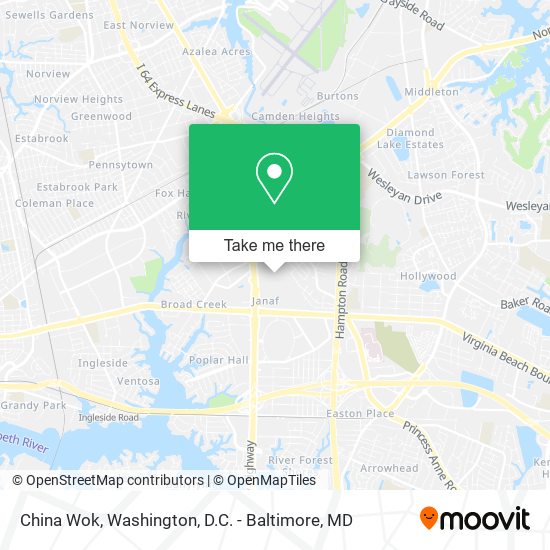Mapa de China Wok