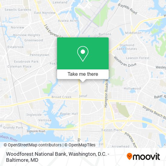 Woodforest National Bank map