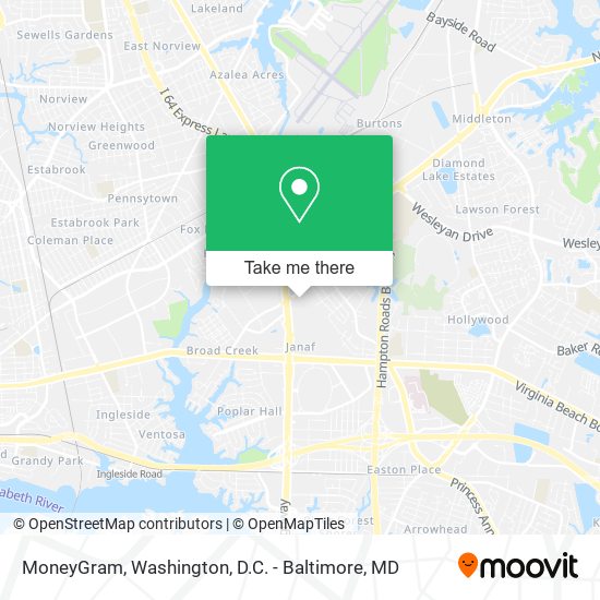 MoneyGram map