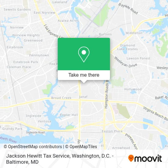 Jackson Hewitt Tax Service map