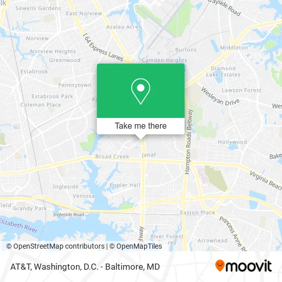 Mapa de AT&T
