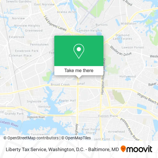 Liberty Tax Service map