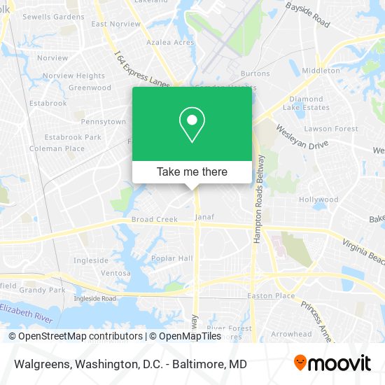 Mapa de Walgreens