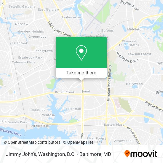 Jimmy John's map