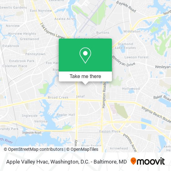 Mapa de Apple Valley Hvac