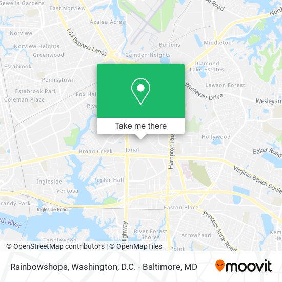 Rainbowshops map