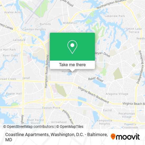 Coastline Apartments map