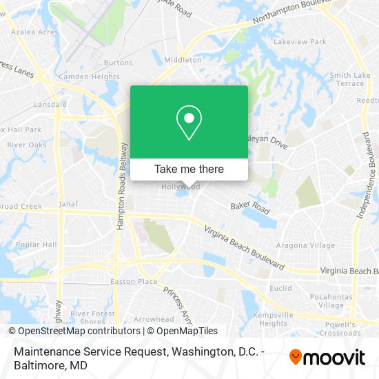 Maintenance Service Request map