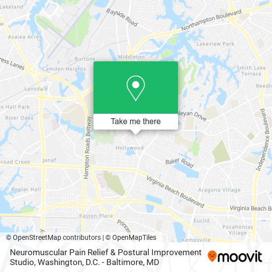 Neuromuscular Pain Relief & Postural Improvement Studio map