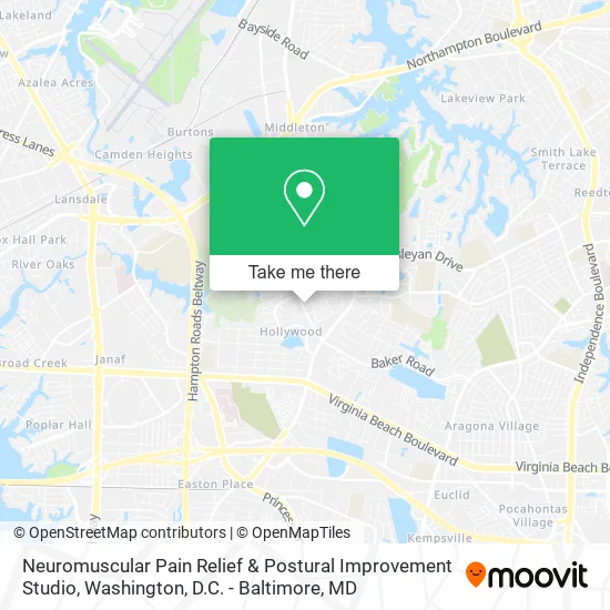 Neuromuscular Pain Relief & Postural Improvement Studio map