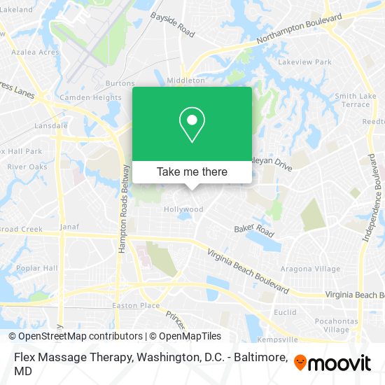 Flex Massage Therapy map
