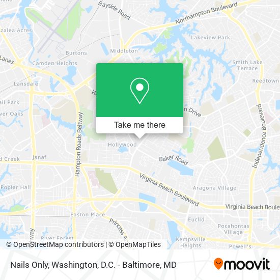 Nails Only map