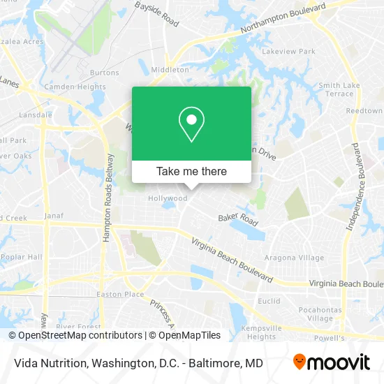 Vida Nutrition map