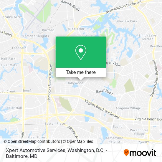 Mapa de Xpert Automotive Services