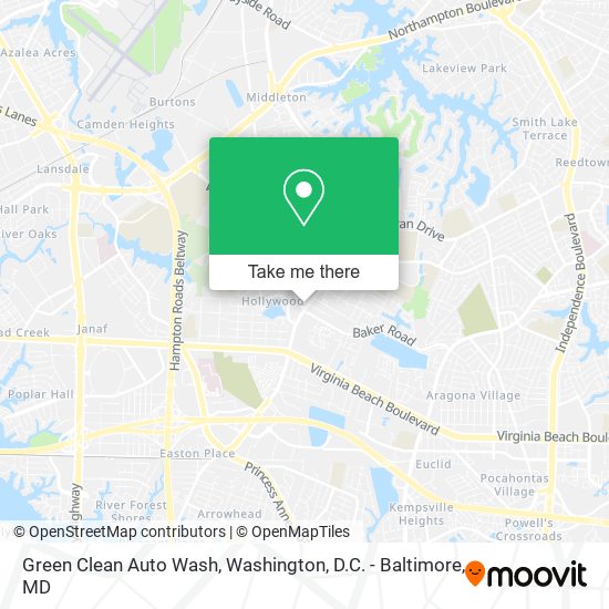 Green Clean Auto Wash map