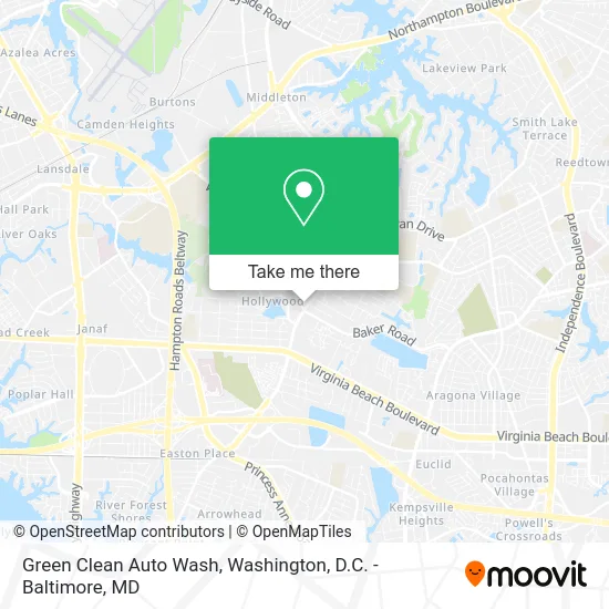 Green Clean Auto Wash map