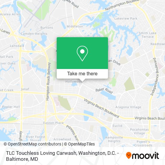 Mapa de TLC Touchless Loving Carwash