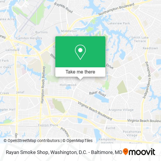 Mapa de Rayan Smoke Shop