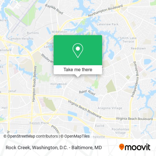 Mapa de Rock Creek