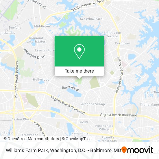 Williams Farm Park map