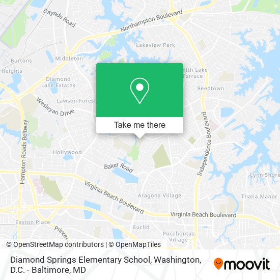 Mapa de Diamond Springs Elementary School