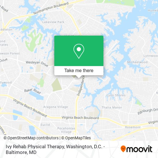 Mapa de Ivy Rehab Physical Therapy