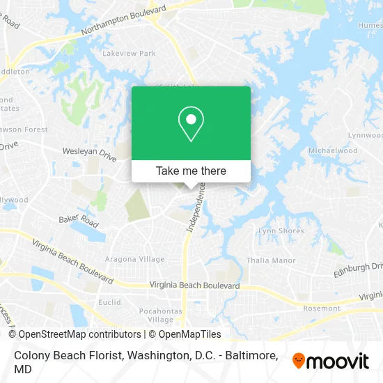 Colony Beach Florist map