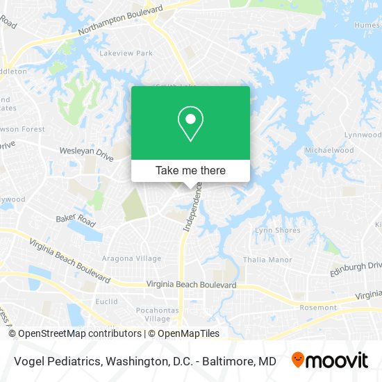 Vogel Pediatrics map