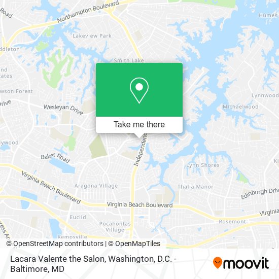 Lacara Valente the Salon map