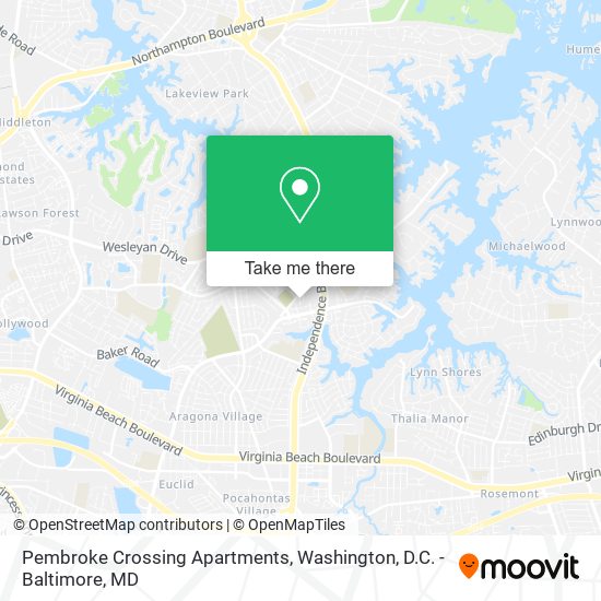 Pembroke Crossing Apartments map