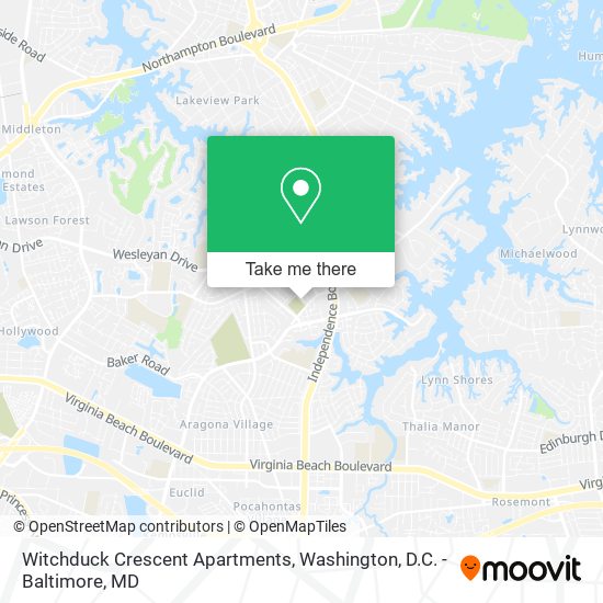 Witchduck Crescent Apartments map