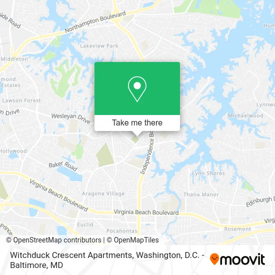 Witchduck Crescent Apartments map