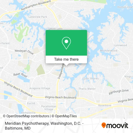 Meridian Psychotherapy map