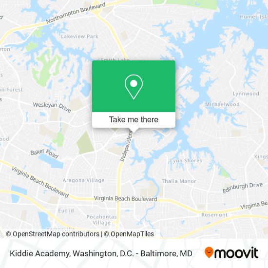 Kiddie Academy map