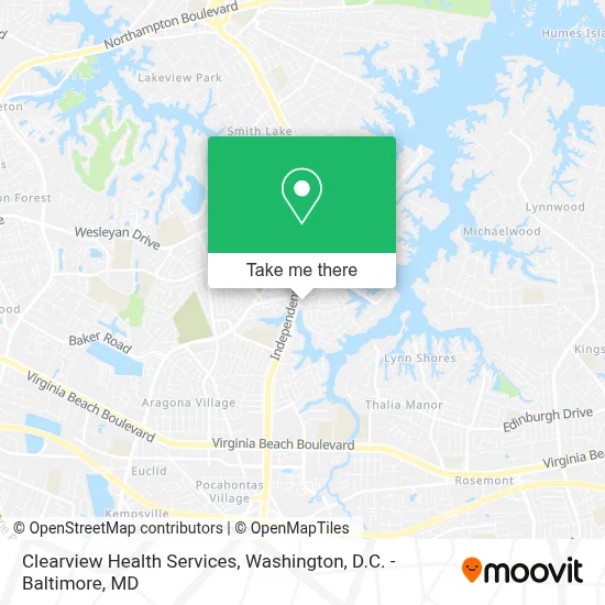 Clearview Health Services map
