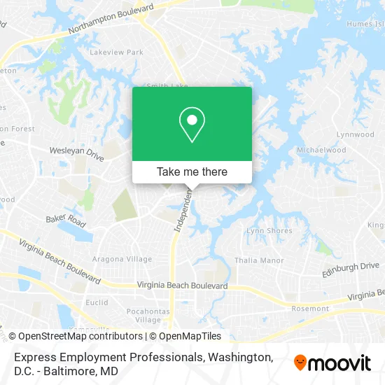Express Employment Professionals map
