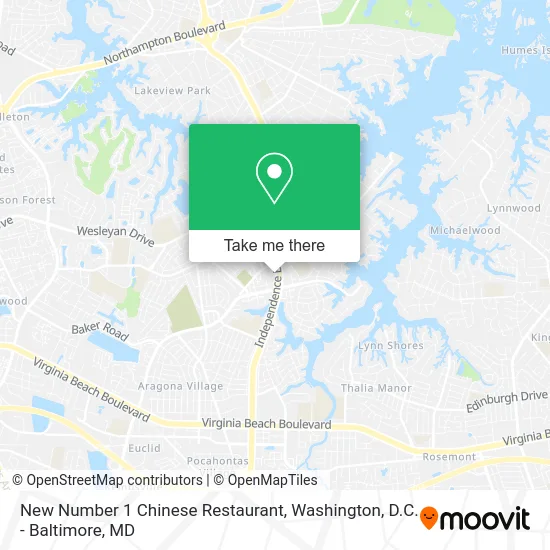 New Number 1 Chinese Restaurant map