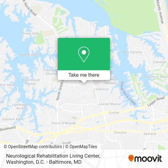 Neurological Rehabilitation Living Center map