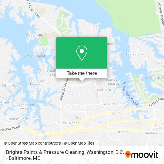 Brights Paints & Pressure Cleaning map