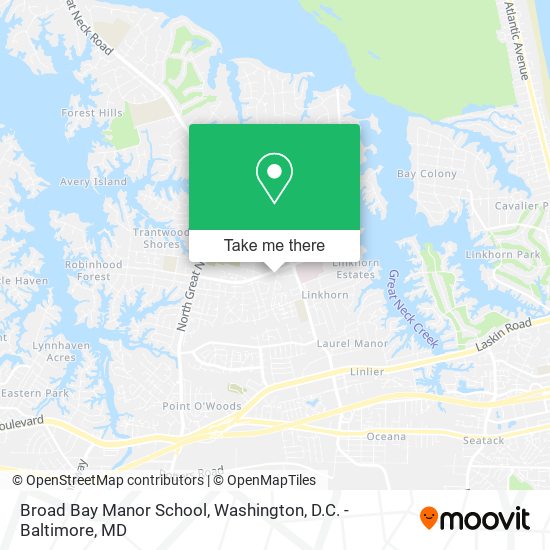 Broad Bay Manor School map